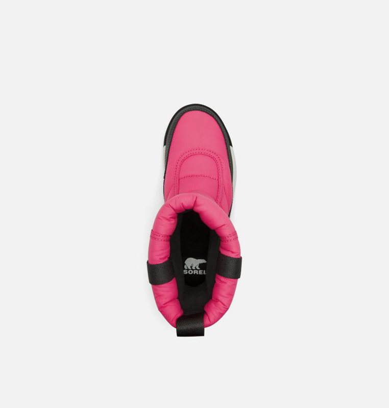 Kids Snow Boots Pink/Black - Sorel Youth Whitney™ II Puffy Mid - 719-PLBETX